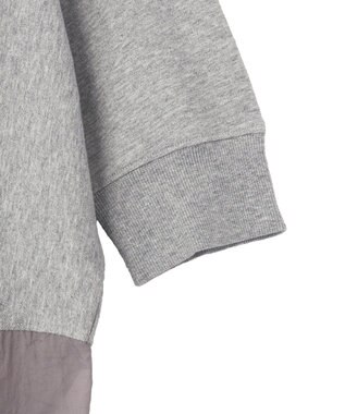 Green Parks 七分袖ドルマン裏毛シアードッキングプルオー Gray Mixture