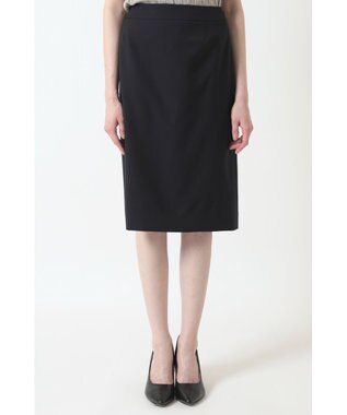 DAKS ウールタイトスカート ネイビー