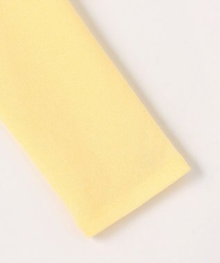 ANY クリアラメフライスヘンリーネックプルオーバー イエロー