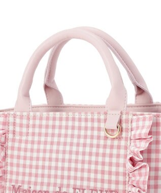 Maison de FLEUR ギンガムフリル2Wayバッグ Pink
