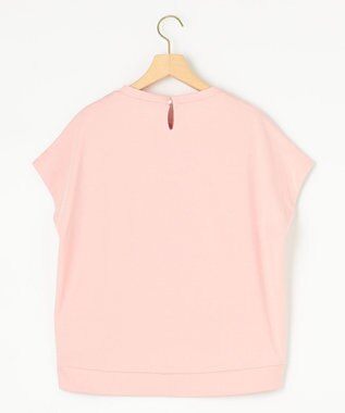 組曲 【汗ジミ防止・撥水】GIZAプレーティング天竺フレンチスリーブ カットソー ピンク系