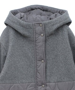 CRAFT STANDARD BOUTIQUE キルト切替フードコート Gray