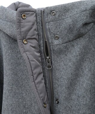 CRAFT STANDARD BOUTIQUE キルト切替フードコート Gray