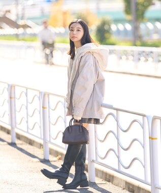 earth music&ecology マルチウェイマウンテンパーカー ベージュ