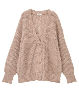 earth music&ecology 【予約】カラーミックスシャギーカーディガン モカ