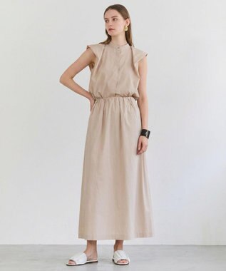 BEIGE， MALLOW / コットンタック イージーフレアスカート Beige