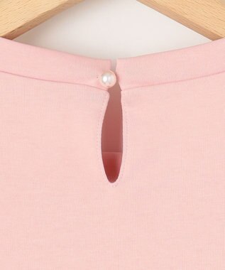 組曲 【汗ジミ防止・撥水】GIZAプレーティング天竺フレンチスリーブ カットソー ピンク系