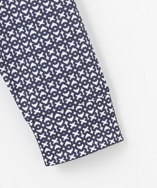 23区GOLF 【WOMEN】サンベールメッシュ モノグラムハーフジップ ネイビー系5