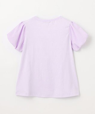 ANY KIDS フラワー 刺繍 Tシャツ ラベンダー