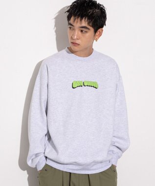 WEGO 【ユニセックス着用ITEM/MLサイズ展開/裏起毛】別注BENDAVISプランプロゴプルオーバー アッシュグレー