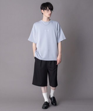 WEGO 【機能T/ユニセックス着用ITEM】カラーステッチワンポイントT（SS） サックス