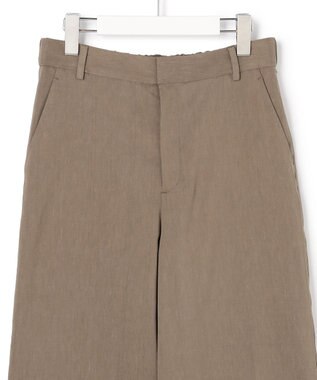 23区 【CanCam・CLASSY.掲載】リネンレーヨンストレッチ ワイドパンツ モカ系