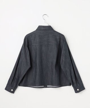 J.PRESS LADIES S セルロースシャンブレー ジャケット ネイビー系