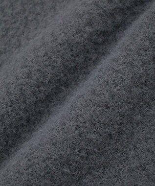 earth music&ecology パウダーシャギー畦プルオーバー Charcoal Gray