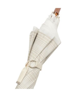 MOONBAT GRACY(グレイシー) 晴雨兼用日傘 長傘 T/C Neo classic check ベージュ