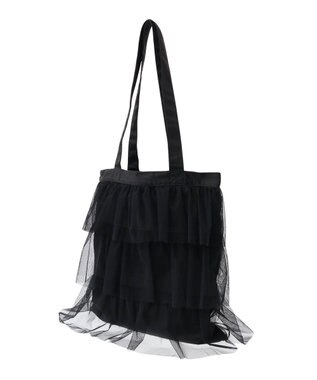 AMERICAN HOLIC チュールティアードフリルＢＡＧ Black