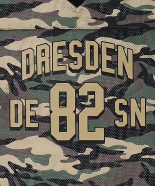 WEGO 【ユニセックス着用ITEM/MLサイズ展開】カモフラナンバリングホッケーT（LS） カーキ