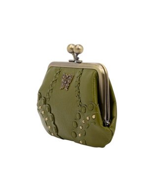ANNA SUI マチルダ 口金ミニ財布 カーキ