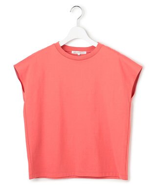 23区 S 【先行予約/WEB&一部店舗限定カラーあり】スビンハイツイスト フレンチスリーブ Tシャツ [WEB&一部店舗限定]ライトオレンジ系