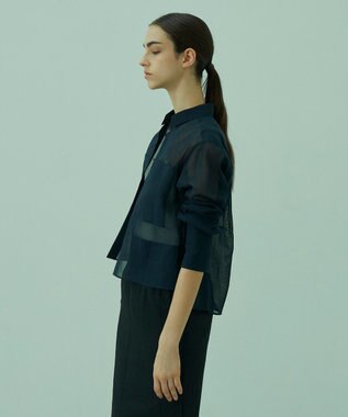 BEIGE， MAPLE / ボクシーブラウス Navy