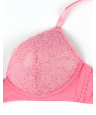 AMPHI ノンワイヤーブラ ショーツセット モールドカップを使用 自然なまるみのあるバストシルエット 【ノンワイヤーブラ＆ショーツセット】 上下セット ブラ BCC234 アンフィ／ワコール ピンク