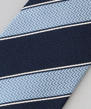 GOTAIRIKU GOTAIRIKU別注【日本製】シルク ネクタイ_レジメンタル ネイビー系2
