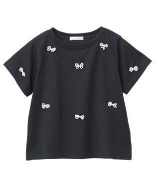 Green Parks ・ｓｗｉｎｇ　ｂｙ　パールリボンモチーフＴＥＥ Black