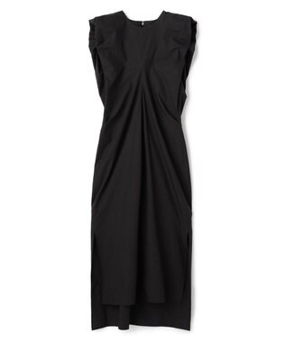 BEIGE， MALLOW / コットンタック バルーンスリーブドレス Black