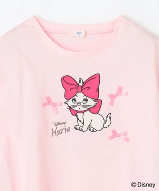 ANY KIDS 【ディズニー/マリー】レースアップ オーバー半袖Tシャツ ピンク