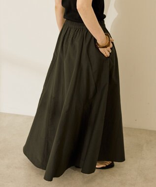 AMERICAN HOLIC ギャザーフレアスカート Charcoal Gray