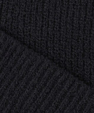 23区 【SACRA】コットンナイロンブークレ ポルカリブ ニット ブラック系