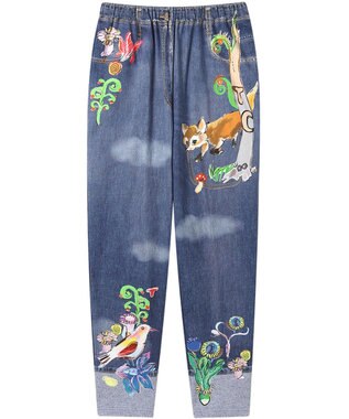 tsumori chisato SLEEP ツモリチサト ボトムス 長ズボン ルームウエア 綿100%(本体) ミニ裏毛素材 レディース UOX544 /ワコール コン