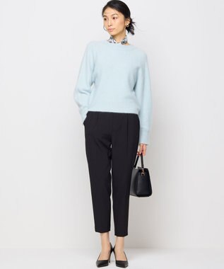 組曲 【手洗い可】フラッフィー ファーニット サックスブルー系