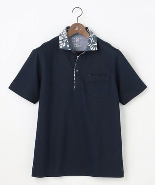 JOSEPH ABBOUD 【キングサイズ・老舗アロハブランドと21年愛されるポロシャツがコラボ】KAHALA ALOHA ダディポロ ネイビー系