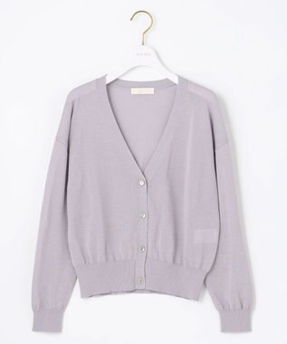ANY SIS S 【美人百花6月号掲載】2SET シアーカーディガン アンサンブル ラベンダー