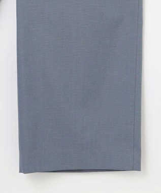 J.PRESS LADIES 【WEB限定カラーあり・セットアップ対応・洗える・撥水・防汚】コットンFITTYシャーク ワイド アンクル パンツ ダルブルー系