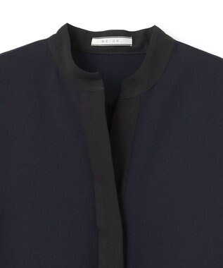 BEIGE， REINE / スキッパードレス Navy x Black