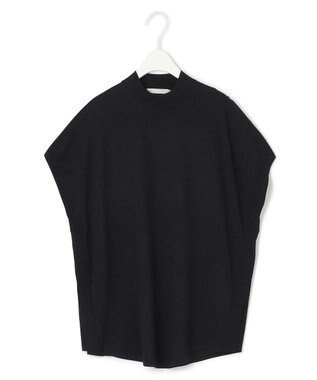 ICB 【接触冷感・UVカット・洗える】 ヴィスコースナイロンハイゲージ プルオーバー ブラック系