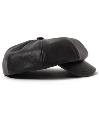 WEGO ヴィンテージPUキャスケット ブラック