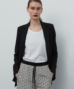 BEIGE， 【S-size】MONT THABOR / ロゴパンツ Ecru×Black