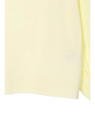 Green Parks プリーツ袖ニットプルオーバー Yellow