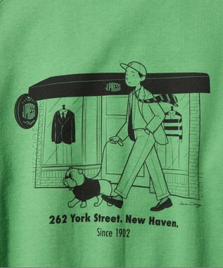 J.PRESS MEN 【AaronChang】【UNISEX】ラグランスリーブ スウェット グリーン系