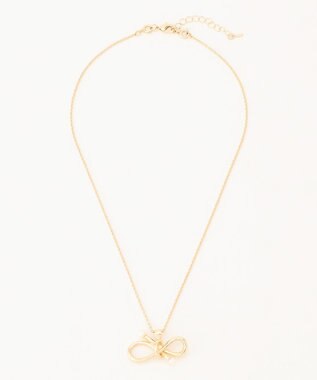 組曲 パールライクエンドノットレイヤード ネックレス ゴールド系