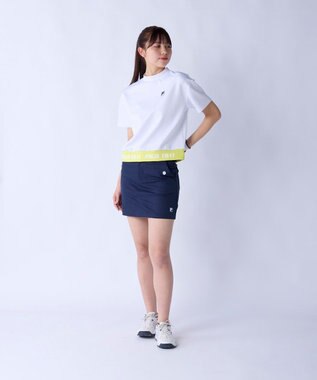 FILA GOLF／marie claire 【FILA GOLF】 ダンボールニットモックシャツ ホワイト