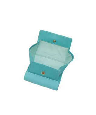 LANVIN en Bleu リュクサンブールカラー 外ボックス二つ折り財布 エメラルドグリーン