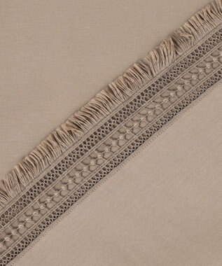 自由区 L コンパクトハイゲージフリンジ Tシャツ カーキ