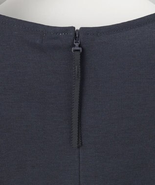 自由区 【接触冷感・UVカット・吸水速乾・抗菌防臭・洗える】ハイツイストポンチフレアディティール カットソー ネイビー