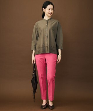 自由区 S シェルタリングテーパード パンツ ［新色］ピンク系