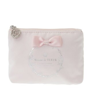 Maison de FLEUR サテンリボンティッシュケース Pink