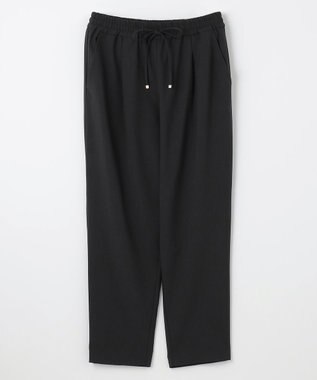 ANY 【洗濯機可/接触冷感/UVケア】イージーケアライトストレッチテーパードパンツ ブラック